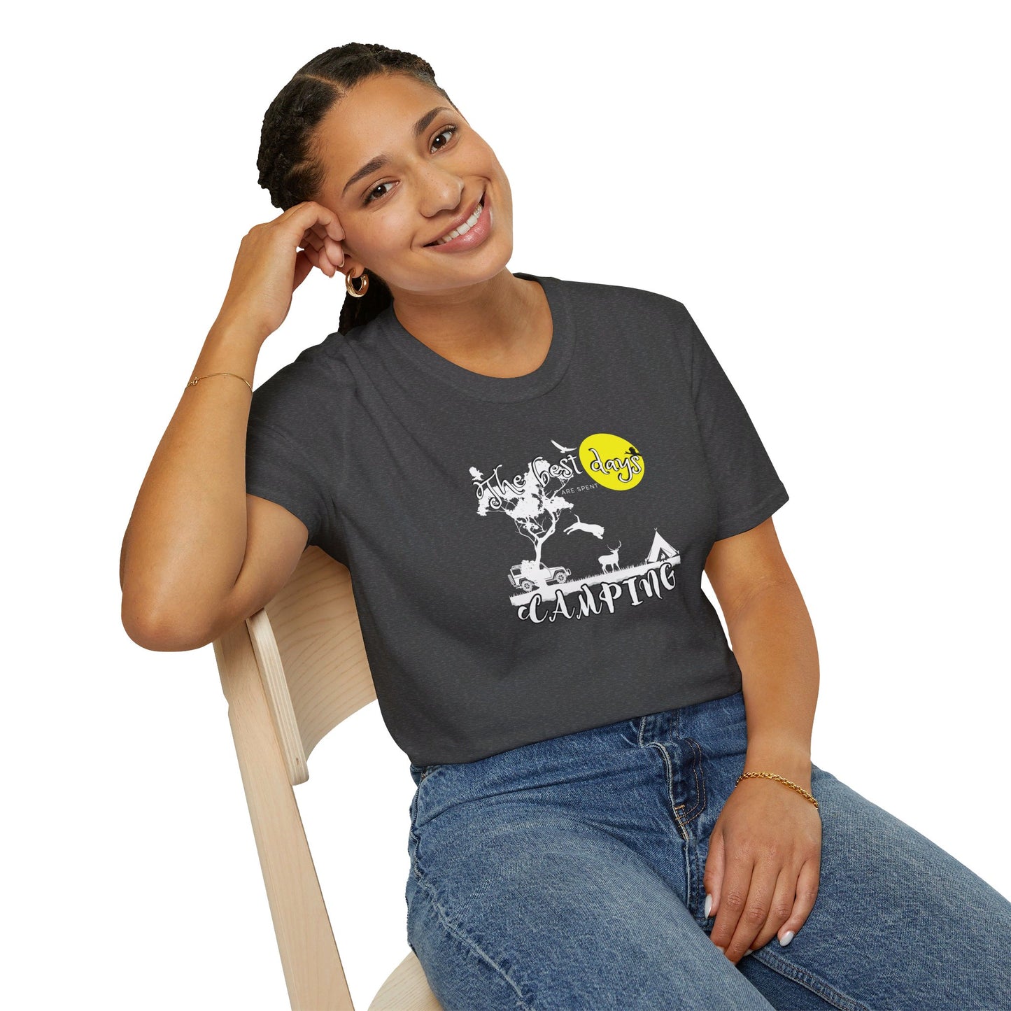 The Best Days Camping - Adult T-Shirt