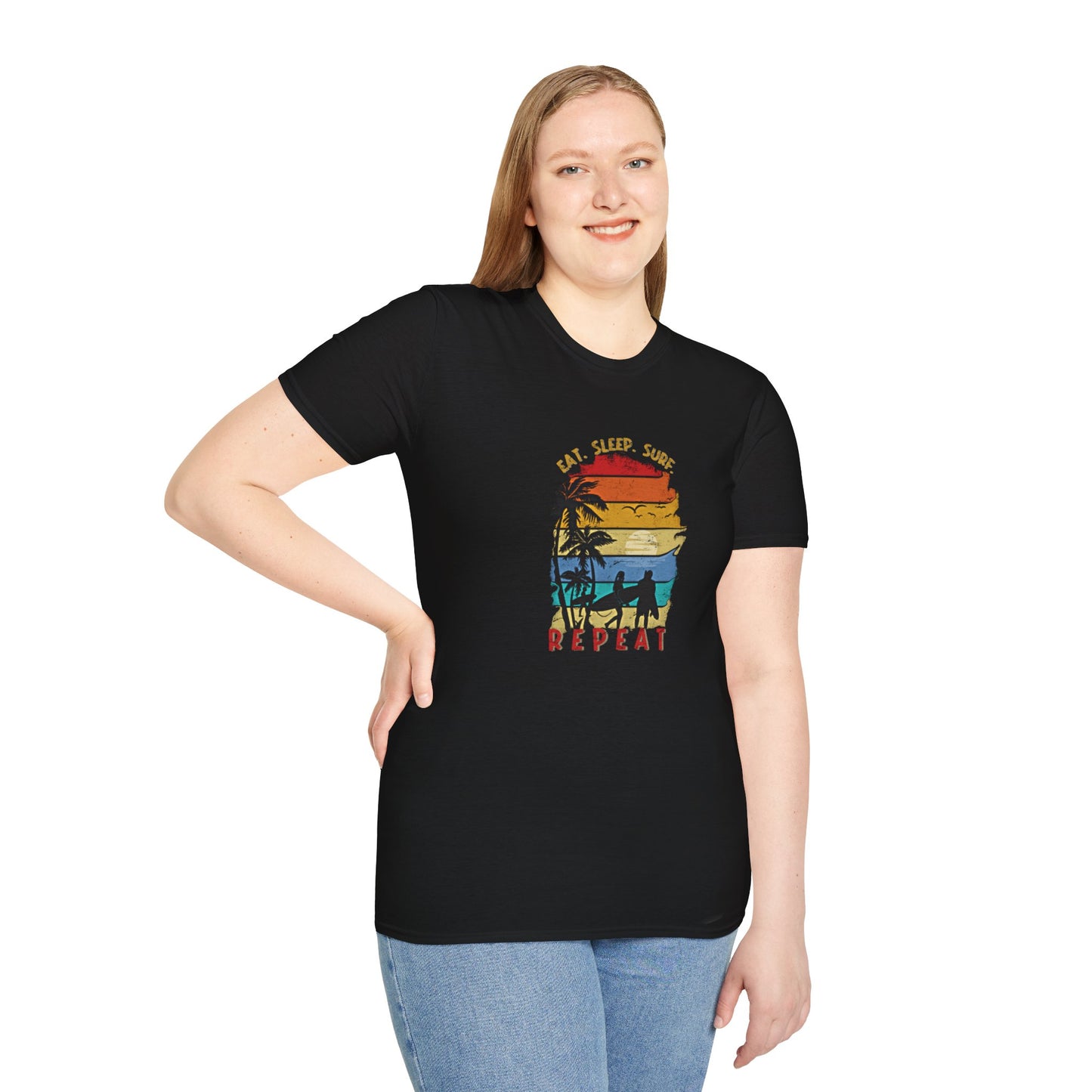 Surf Repeat - Adult T-Shirt
