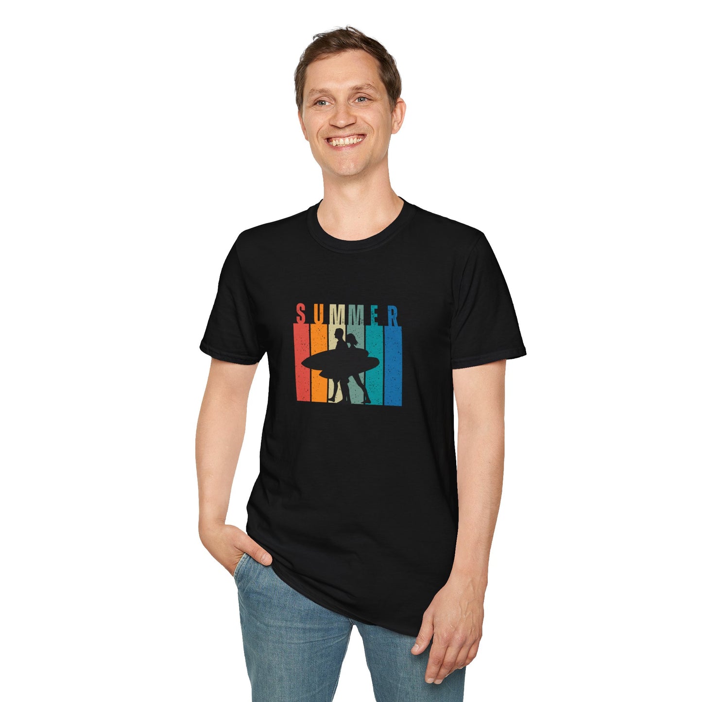 Summer Surfing - Adults T-Shirt