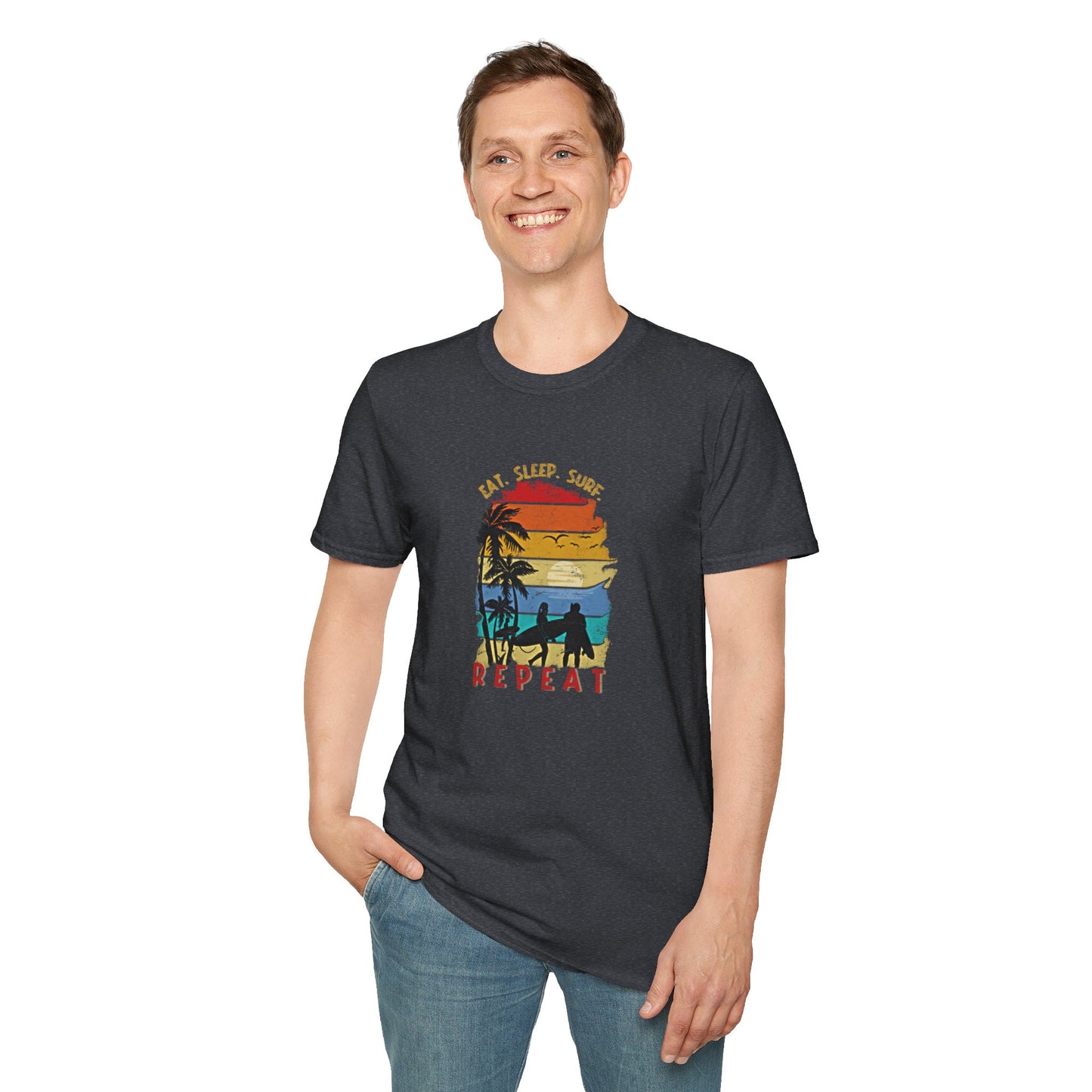 Surf Repeat - Adult T-Shirt