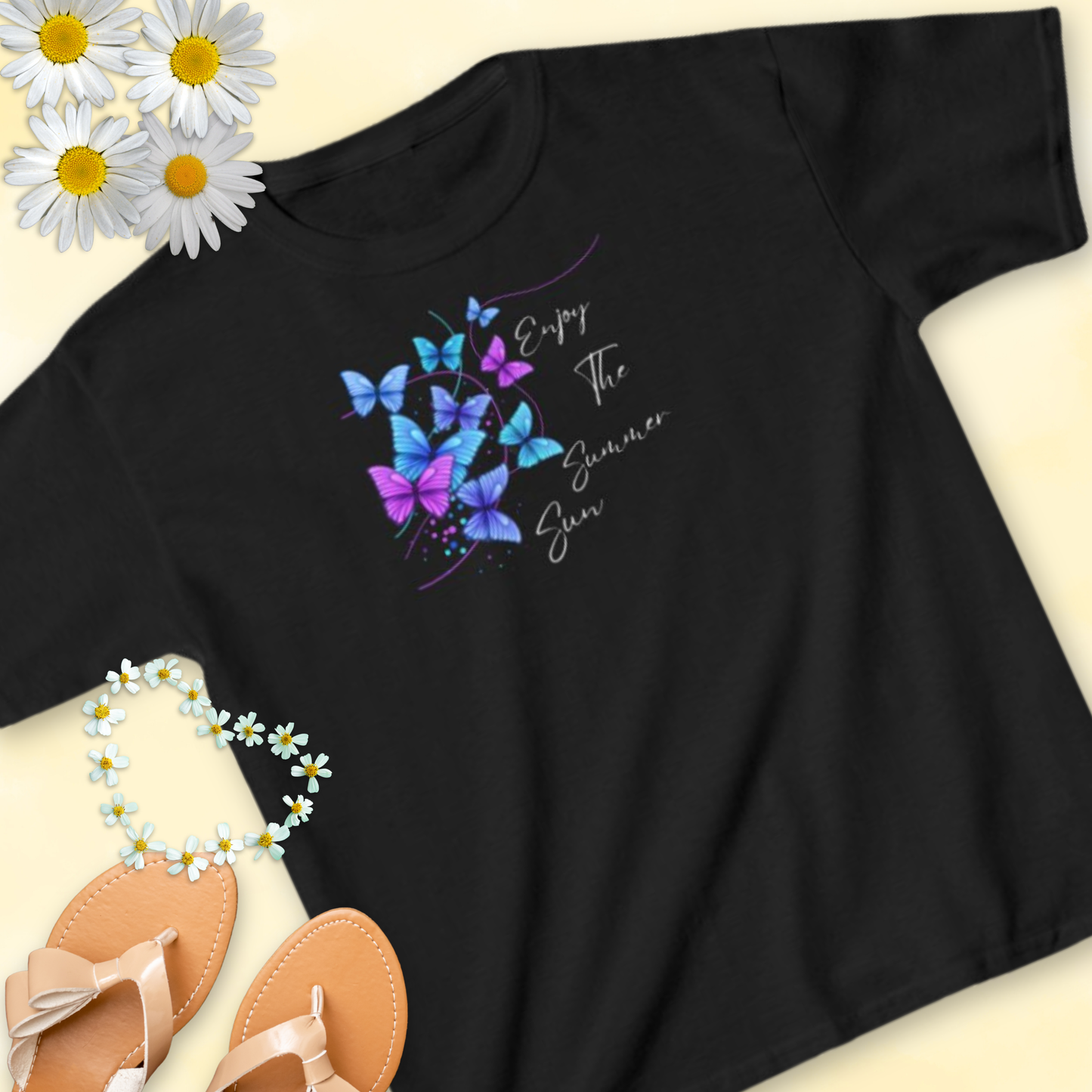 Enjoy The Summer Sun Butterflies - Kids Tee