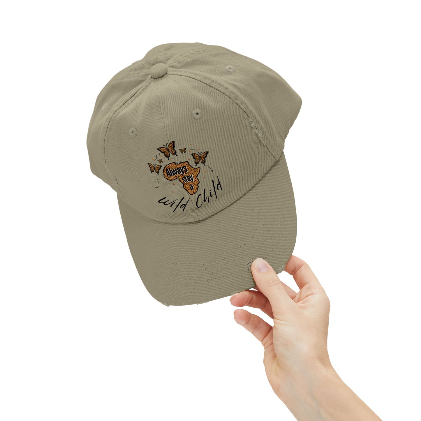 Wild Child Butterflies - Adult Distressed Cap