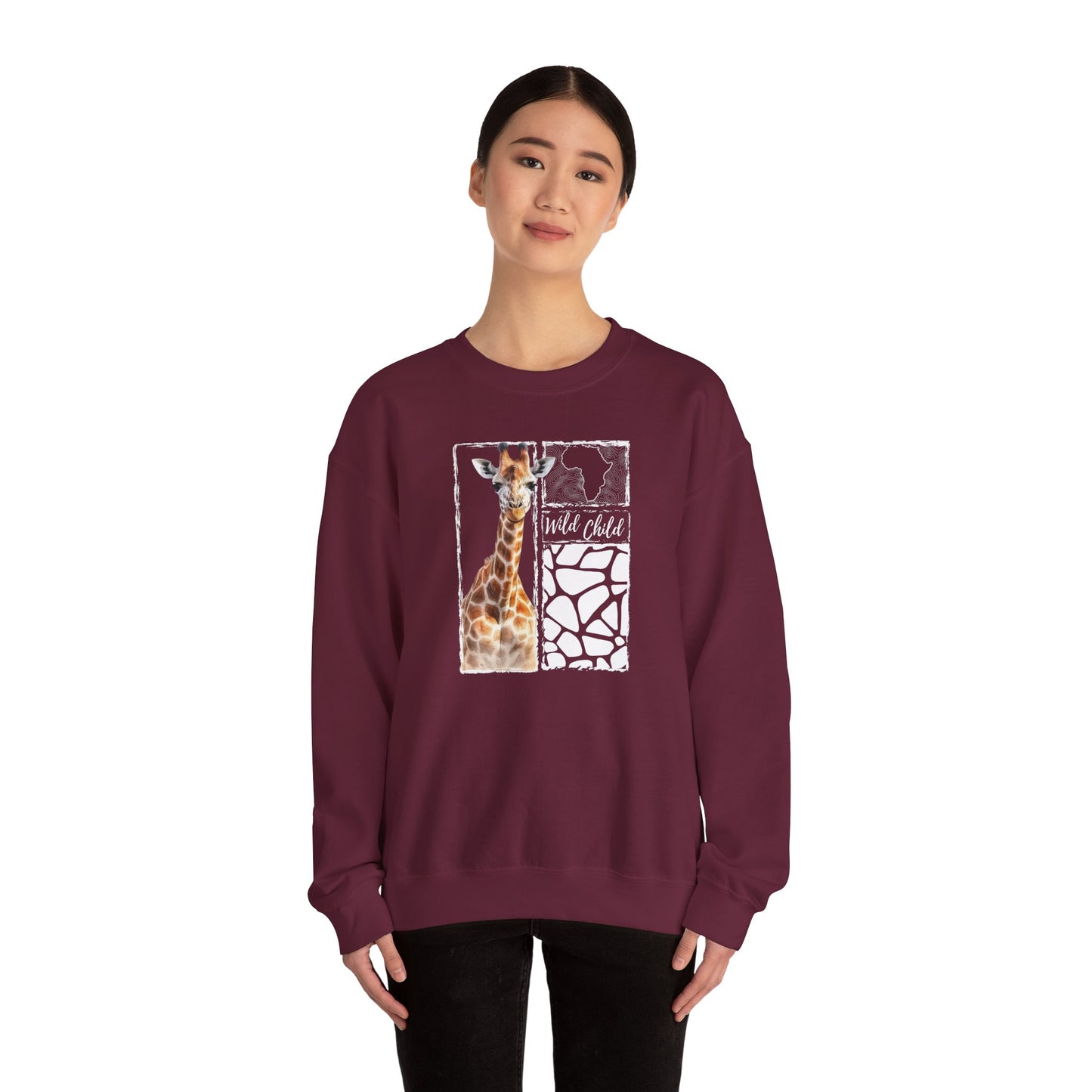 Giraffe Wild Child - Adult Sweatshirt