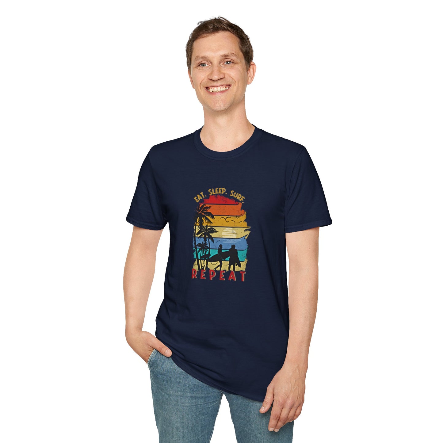 Surf Repeat - Adult T-Shirt