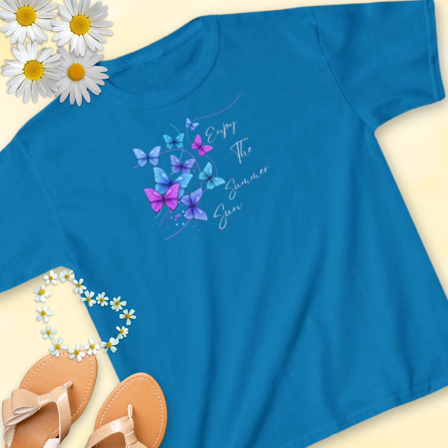 Enjoy The Summer Sun Butterflies - Kids Tee