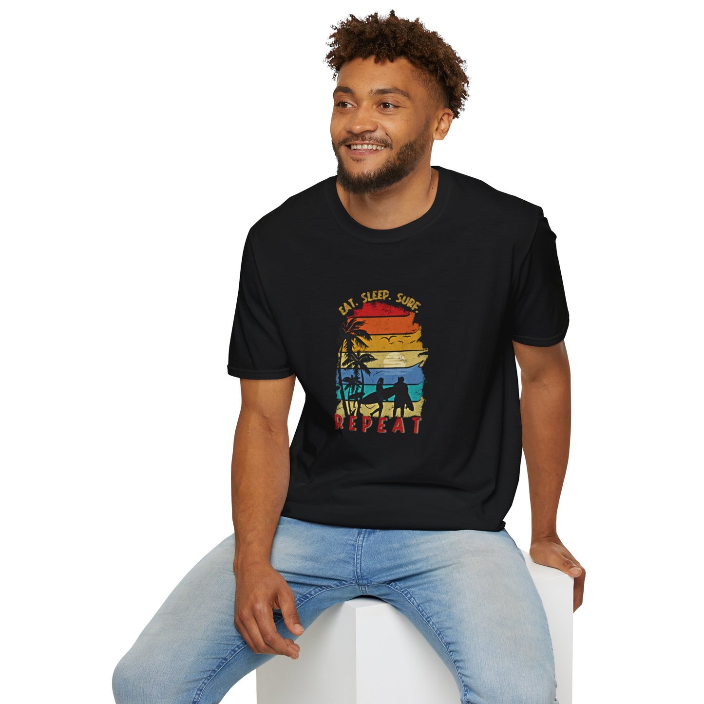Surf Repeat - Adult T-Shirt