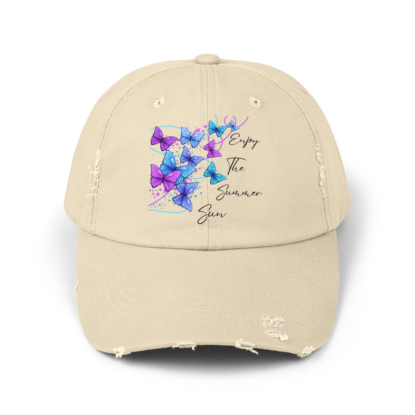 Enjoy the Summer Sun - Adult Distressed Cap