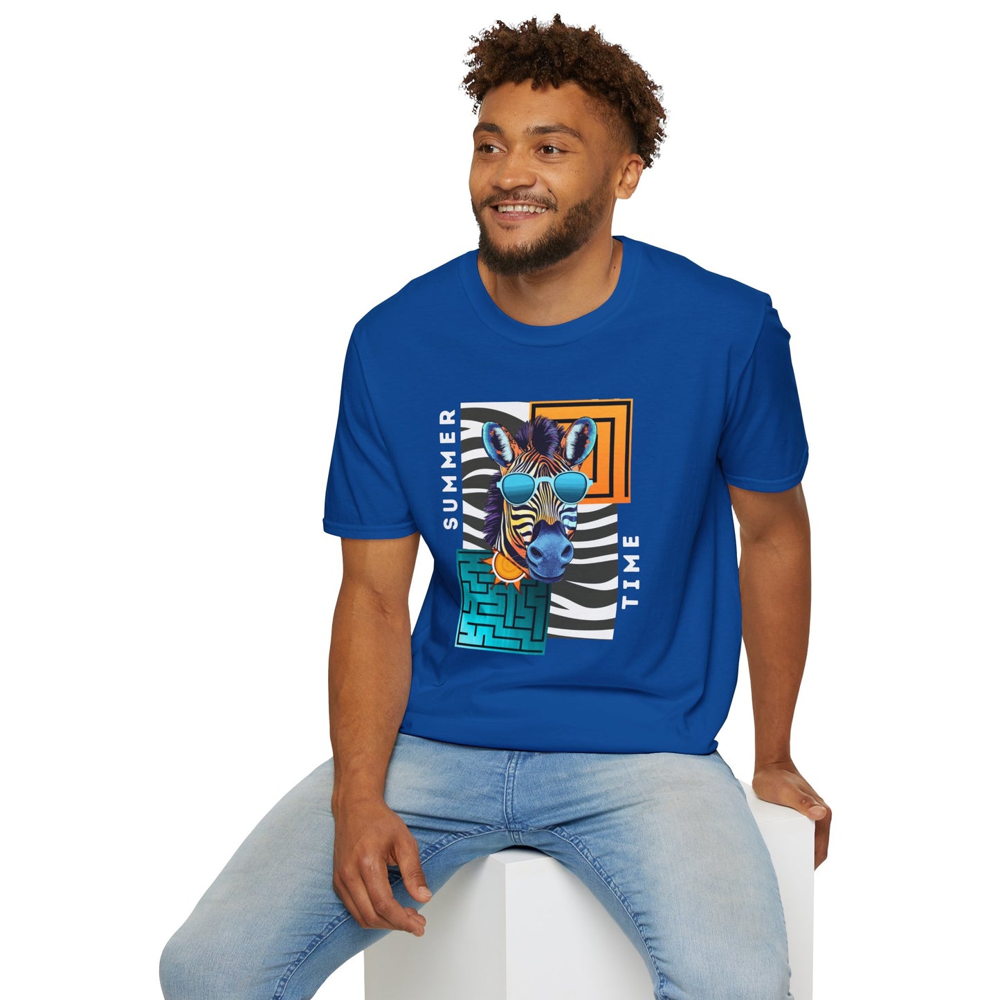 Cool Zebra - Adult T-Shirt