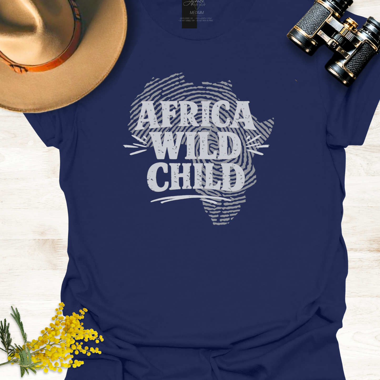 Africa Map Fingerprint Graphic T-Shirt