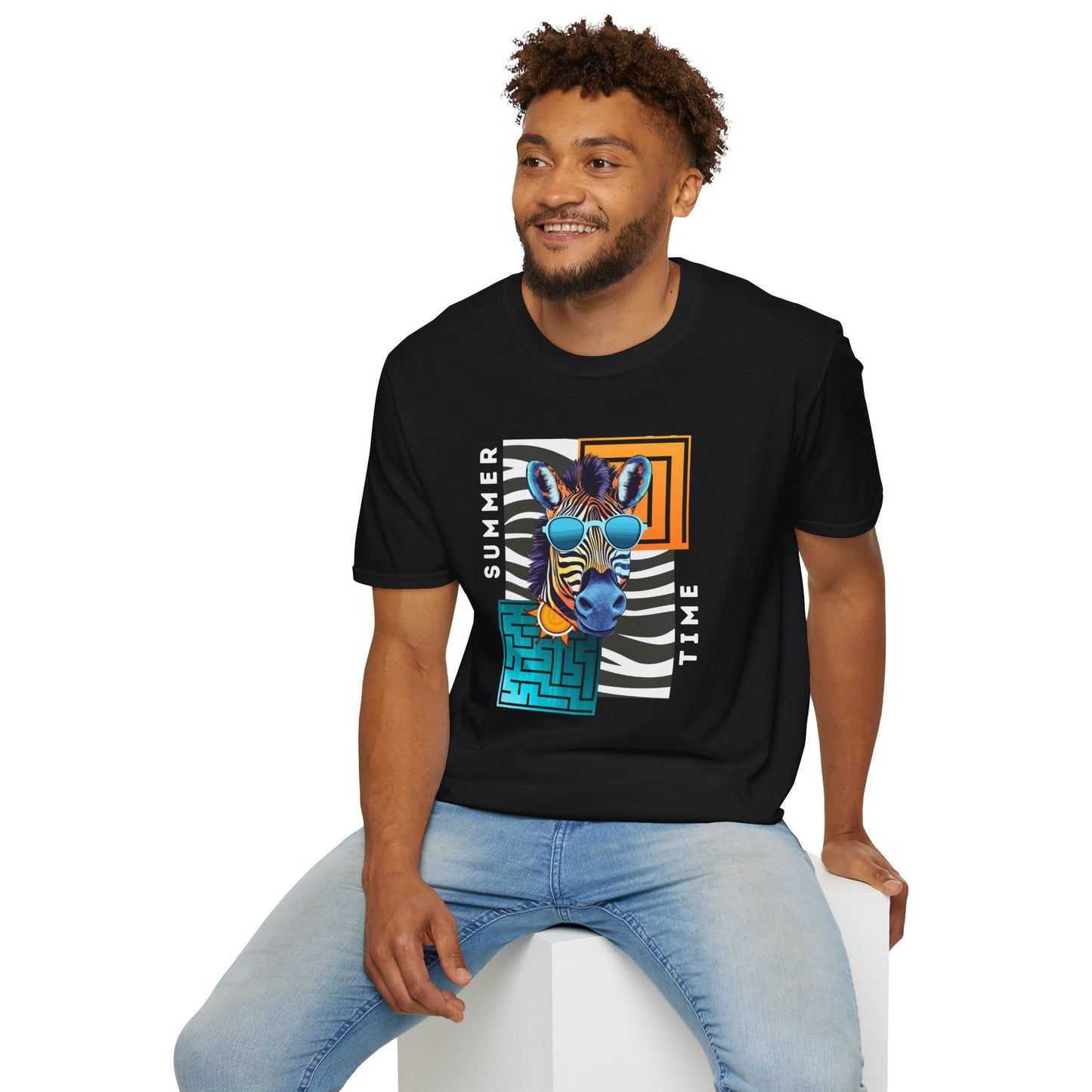 Cool Zebra - Adult T-Shirt