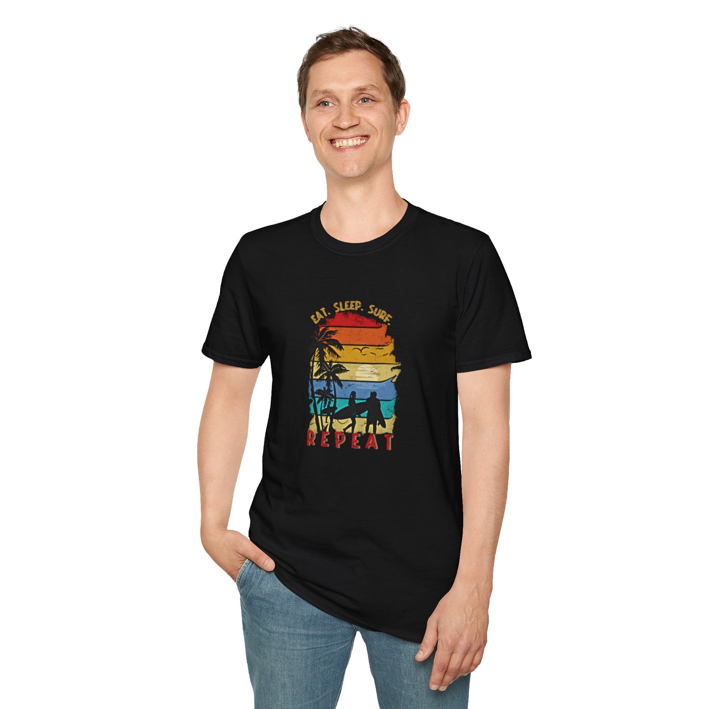 Surf Repeat - Adult T-Shirt