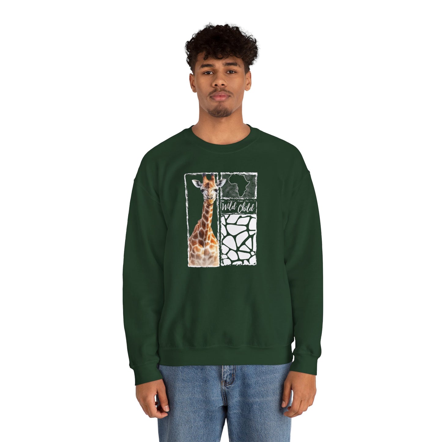 Giraffe Wild Child - Adult Sweatshirt