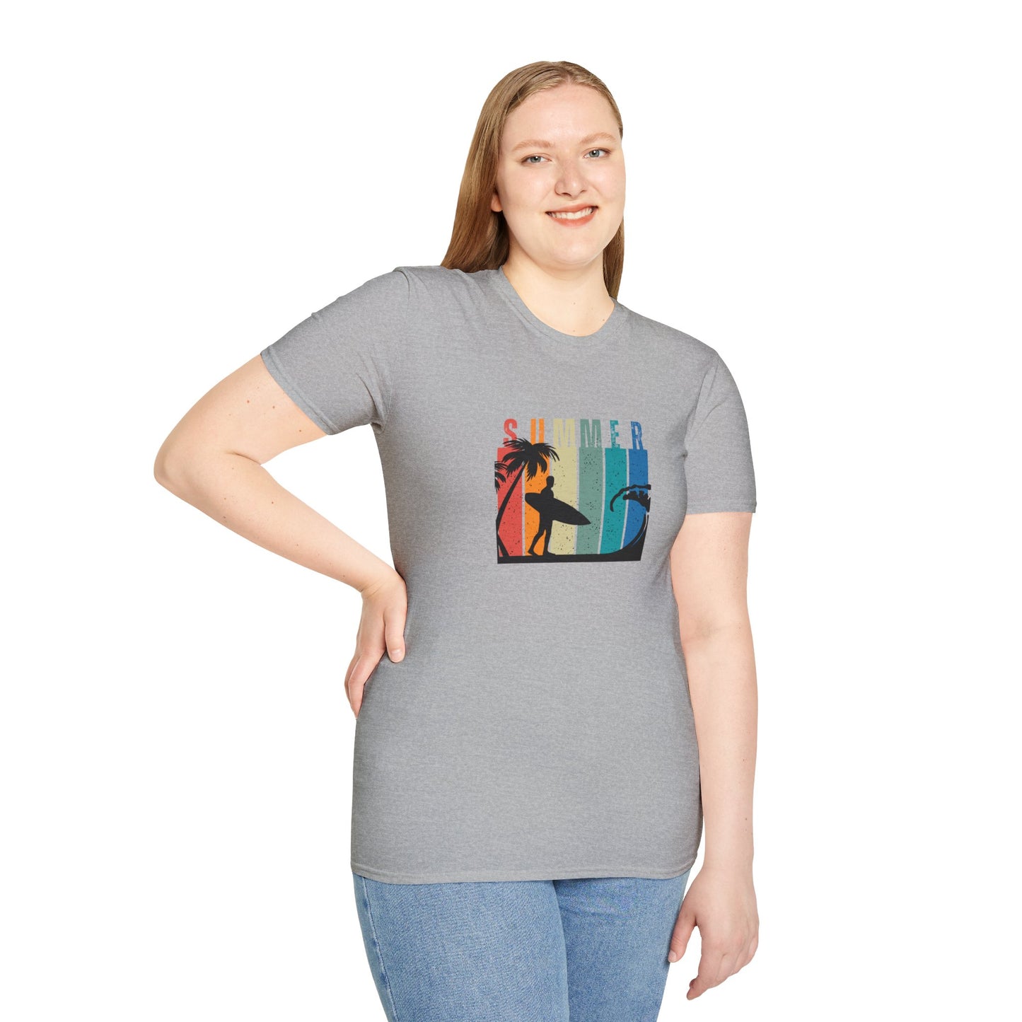 Summer Surf - Adult T-Shirt