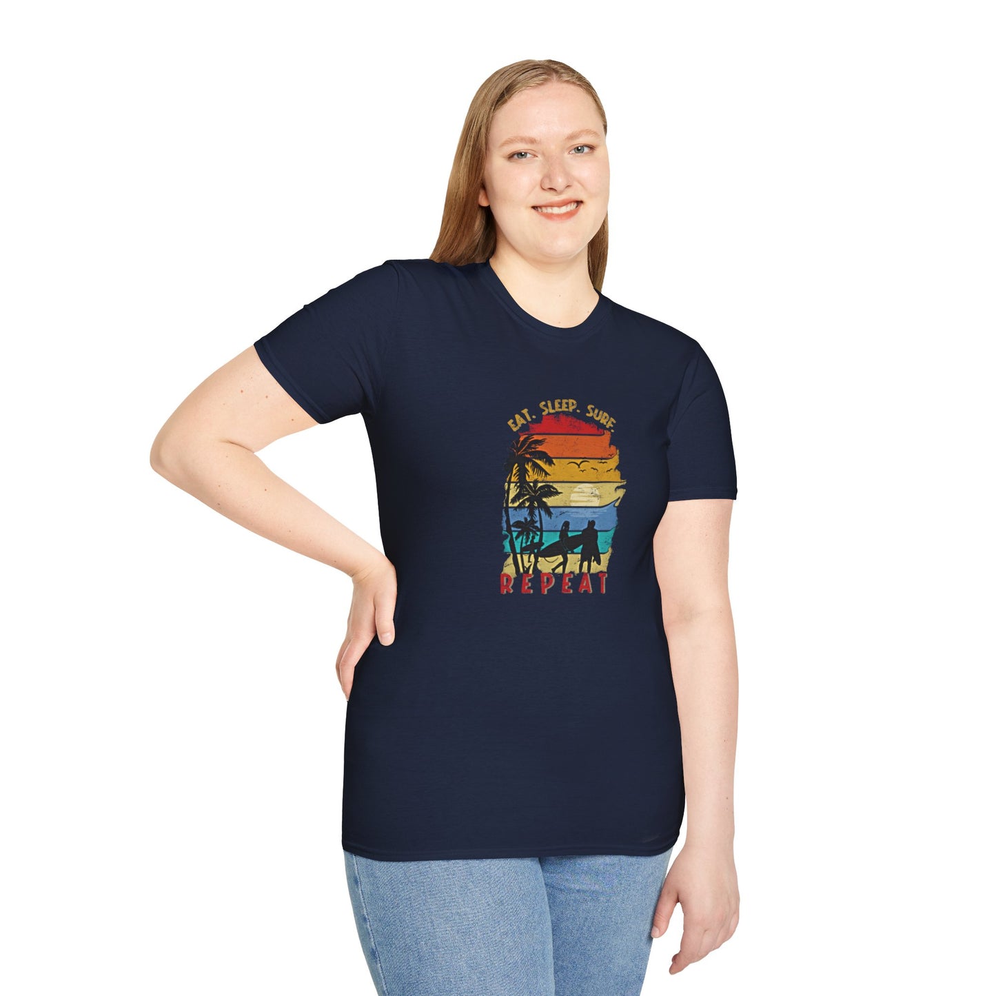 Surf Repeat - Adult T-Shirt