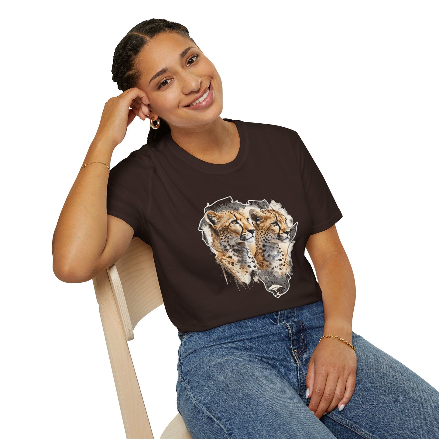 Africa Cheetahs - Adult T-Shirt