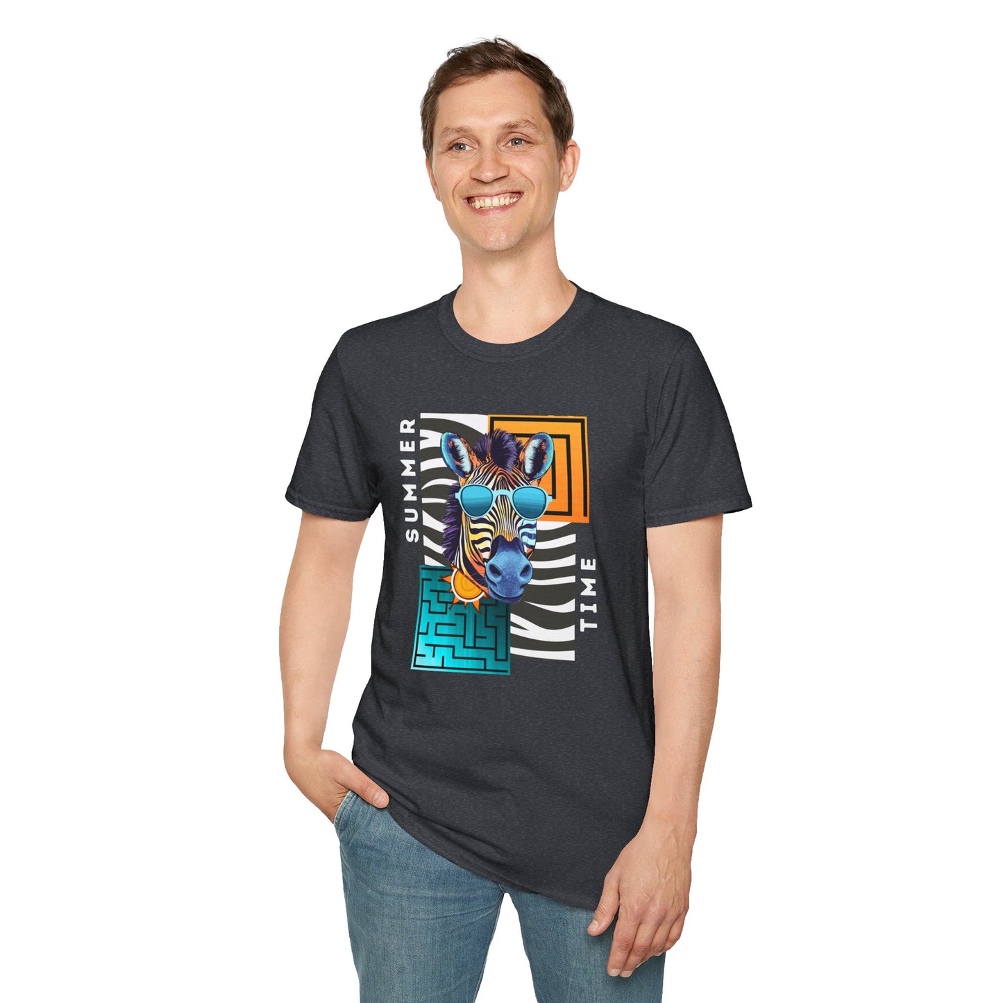 Cool Zebra - Adult T-Shirt