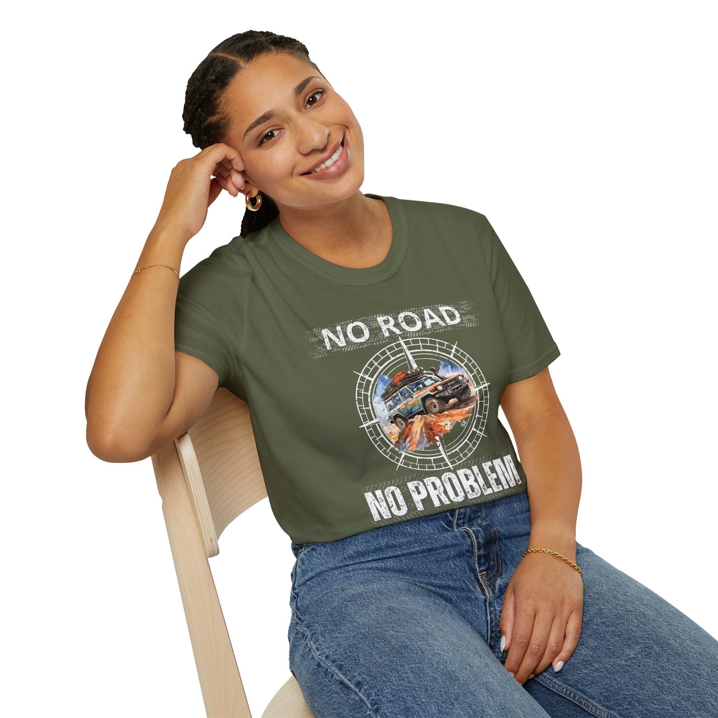 No Road No Problem - Adult T-Shirt