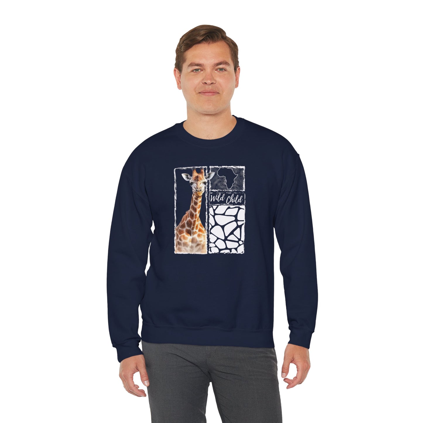 Giraffe Wild Child - Adult Sweatshirt
