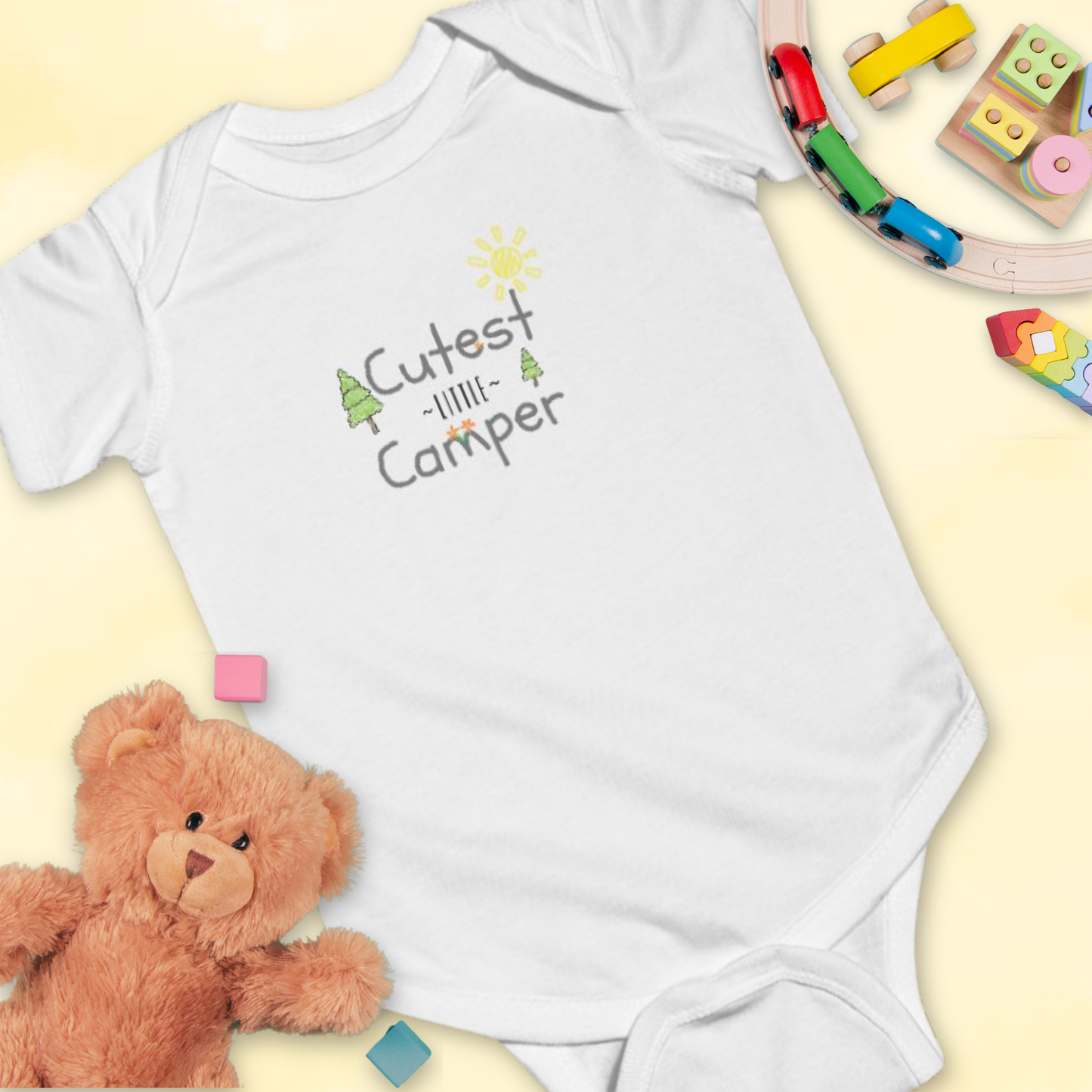 Cutest Little Camper Sunshine & Trees - Infant Bodysuit