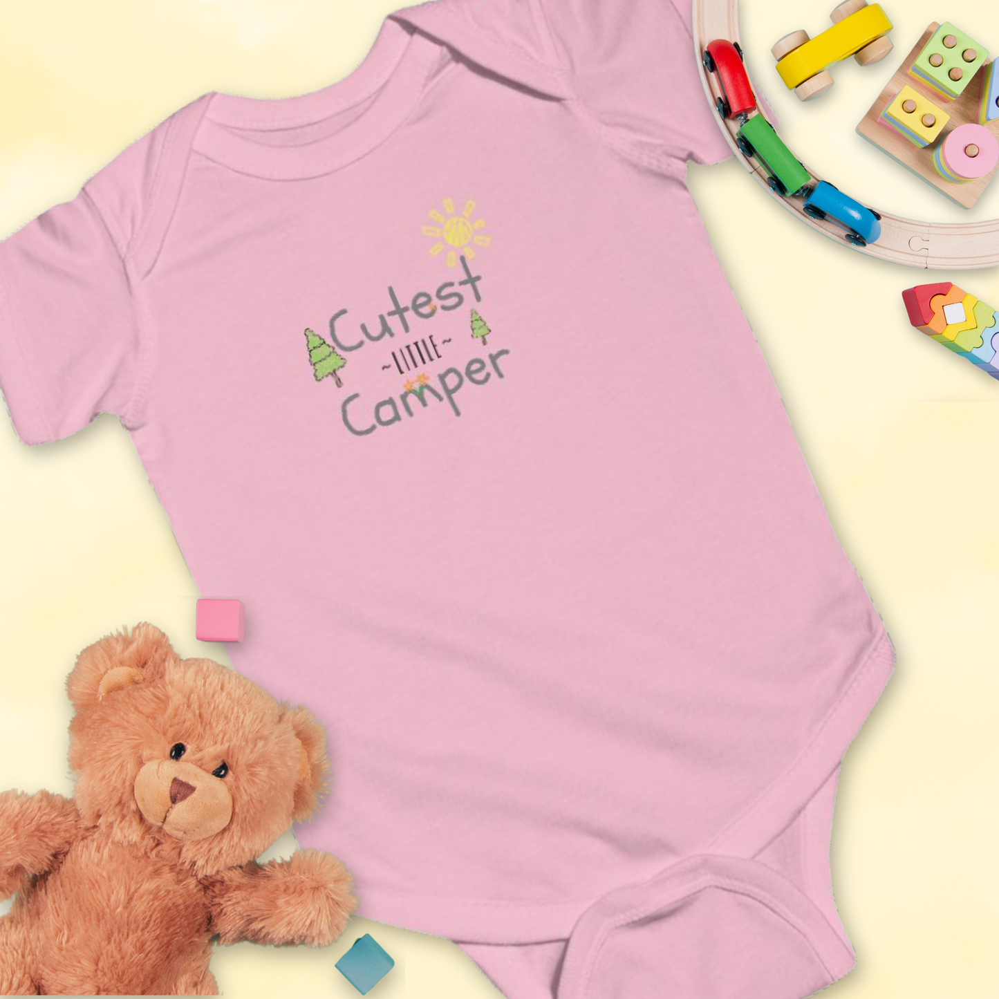 Cutest Little Camper Sunshine & Trees - Infant Bodysuit