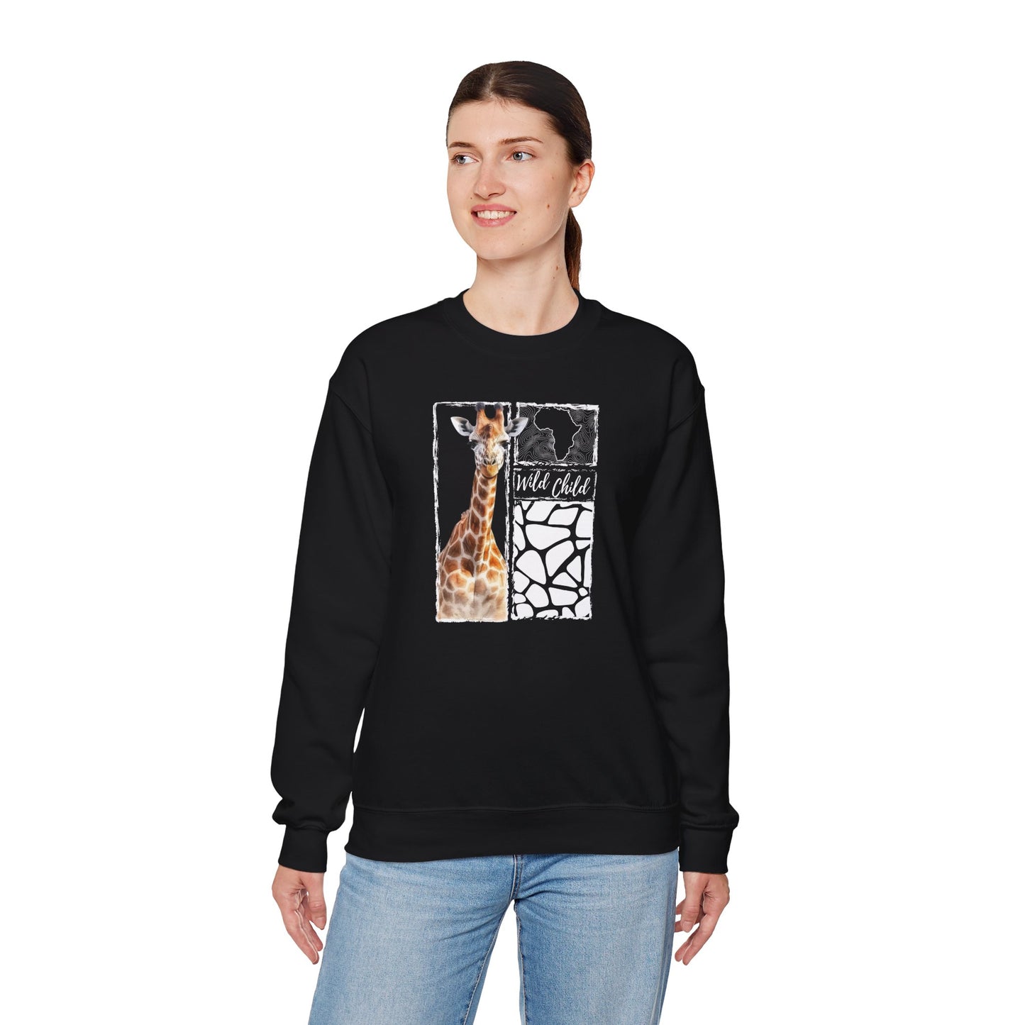 Giraffe Wild Child - Adult Sweatshirt