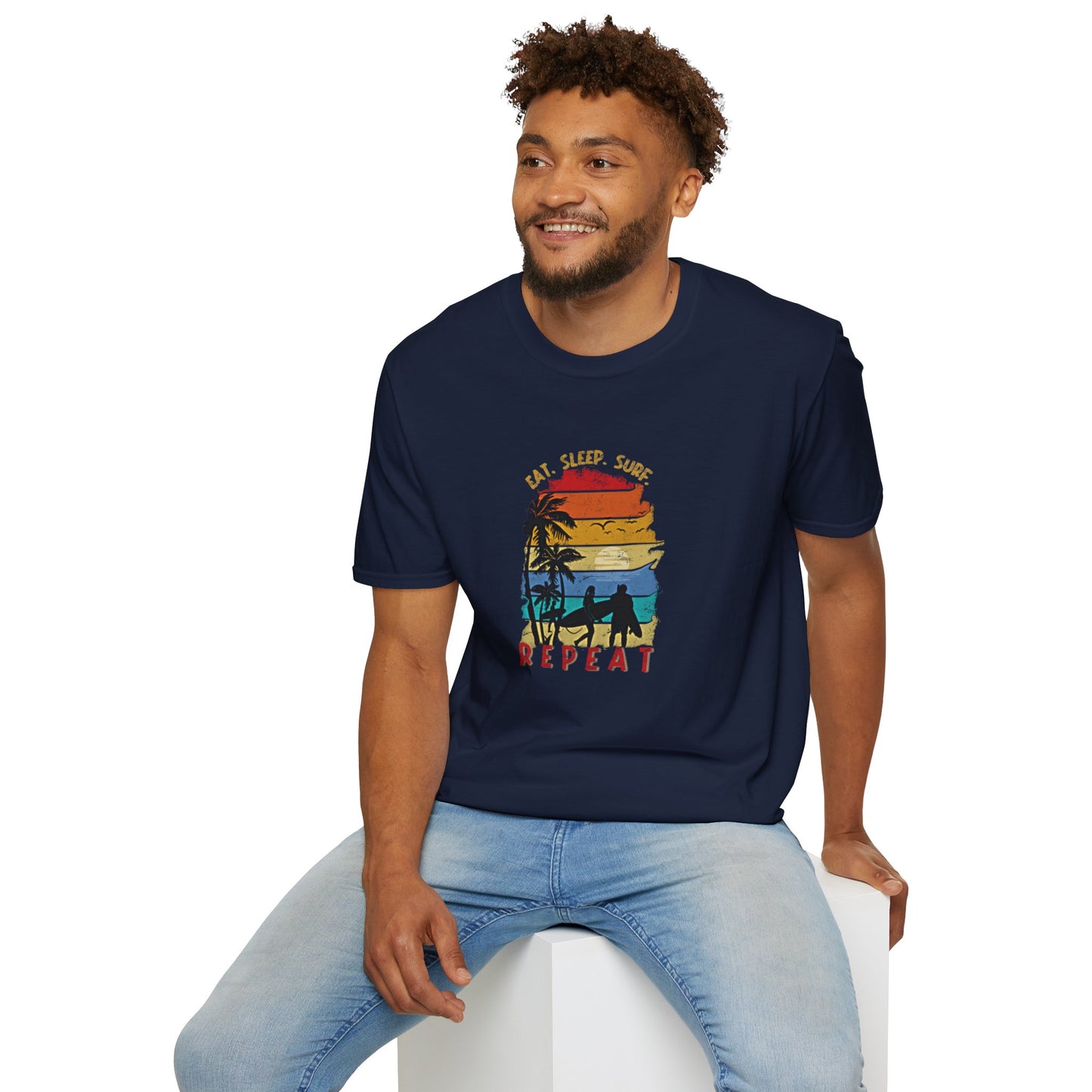 Surf Repeat - Adult T-Shirt