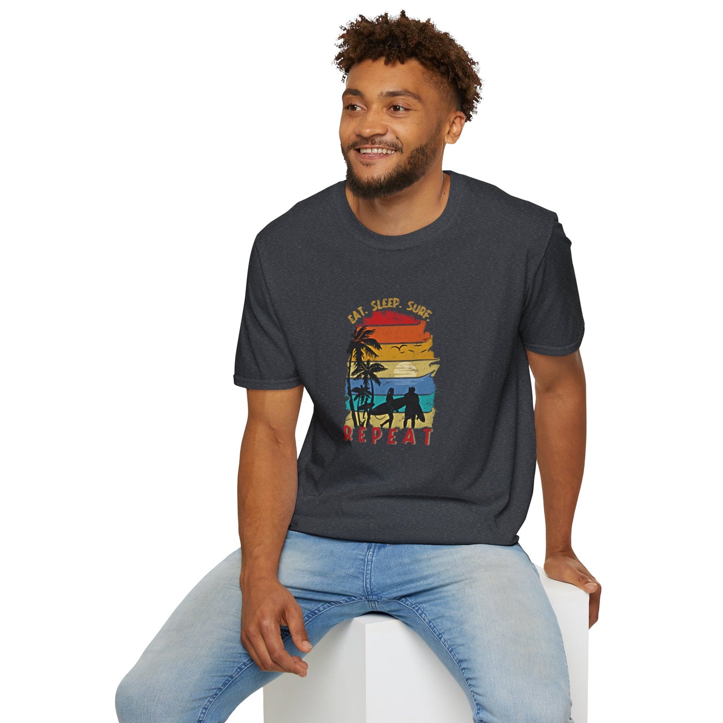 Surf Repeat - Adult T-Shirt