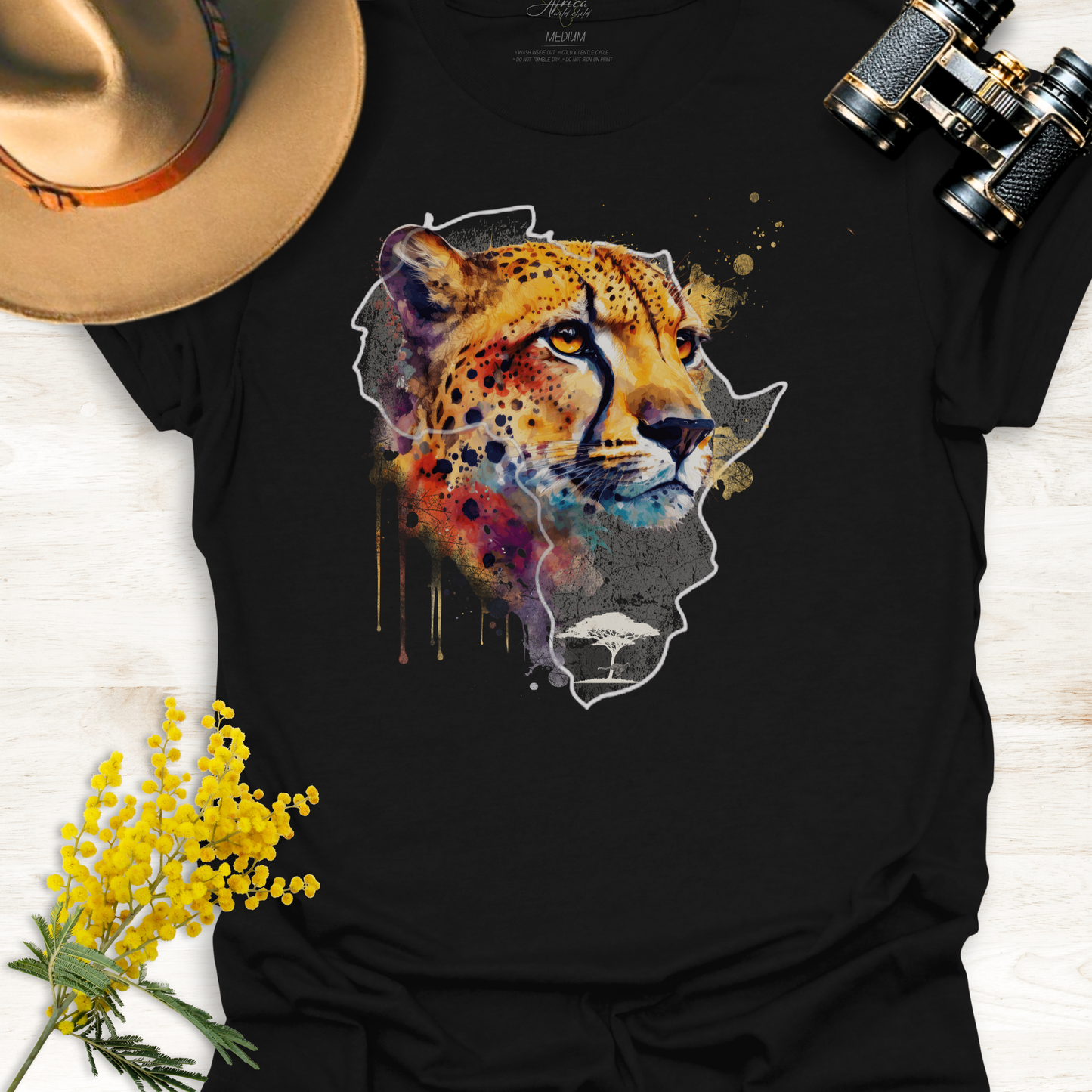 Africa Rainbow Cheetah - Adult T-Shirt
