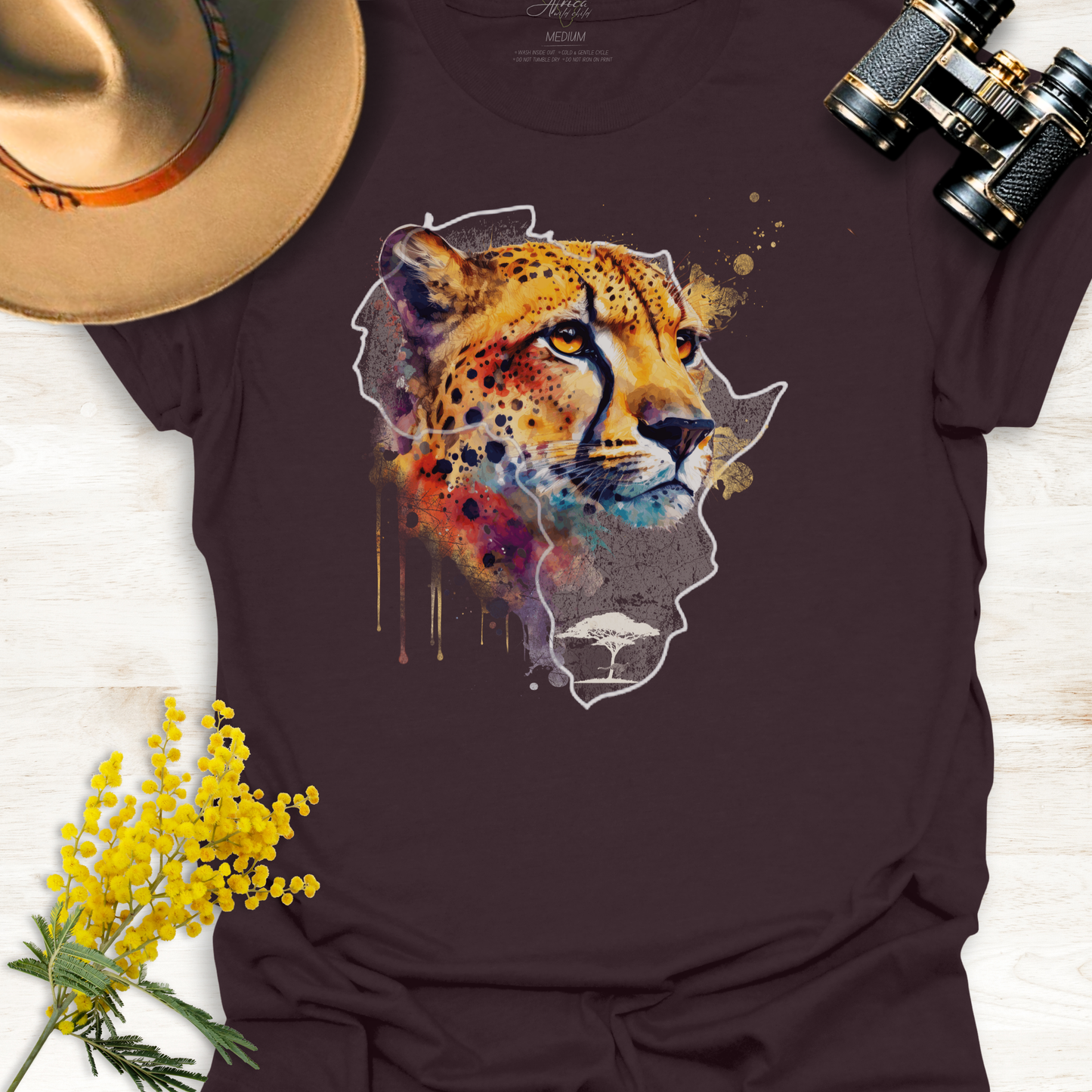 Africa Rainbow Cheetah - Adult T-Shirt