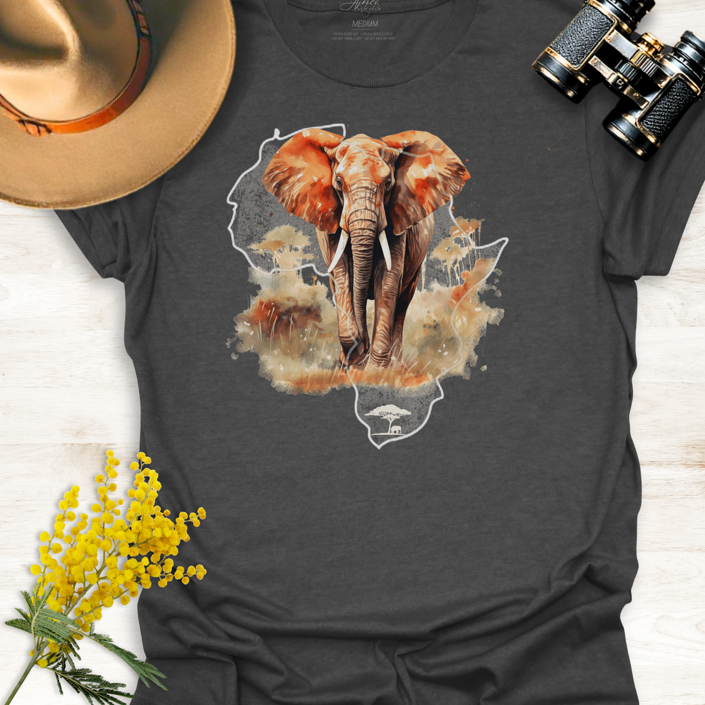 Africa Elephant - Adult T-Shirt