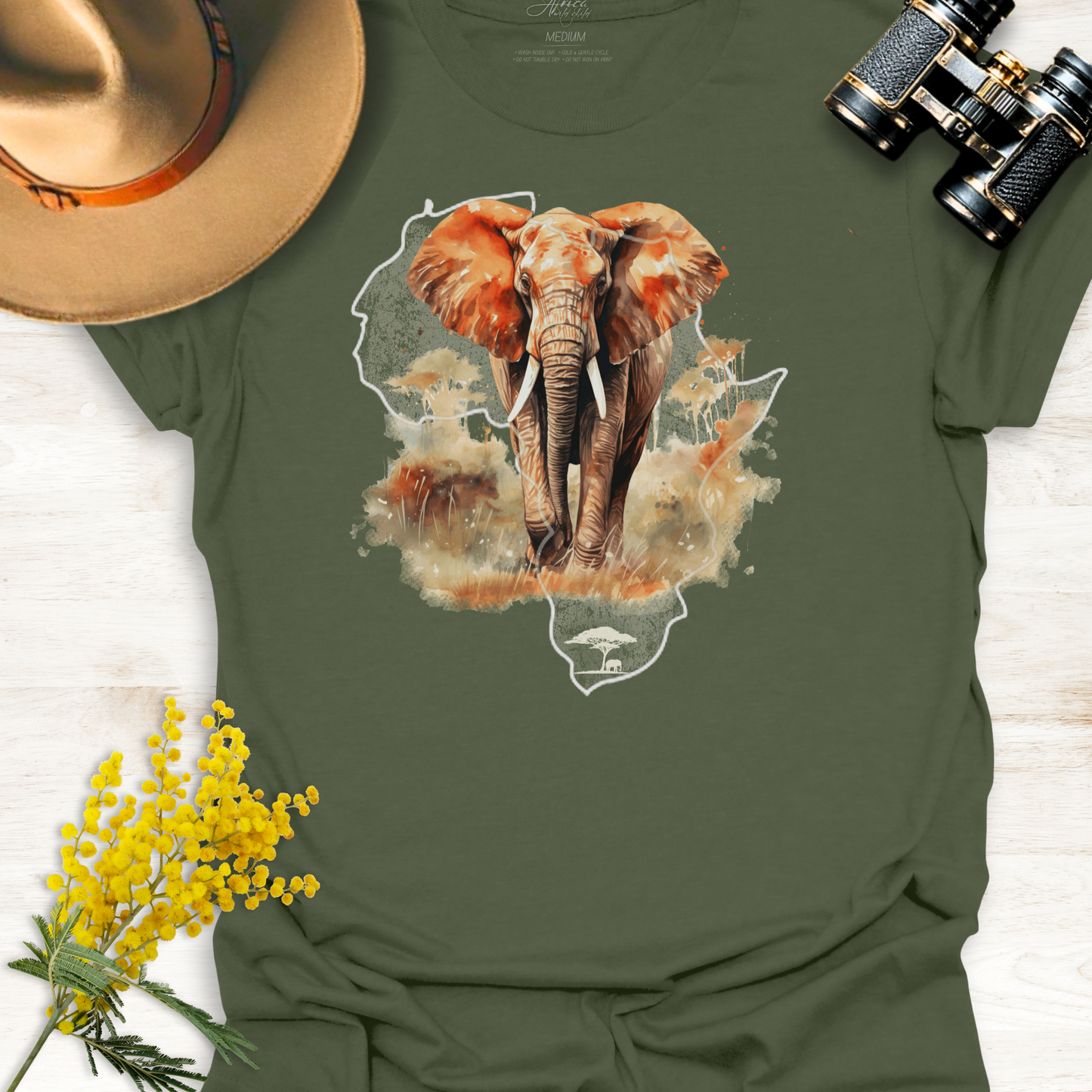Africa Elephant - Adult T-Shirt
