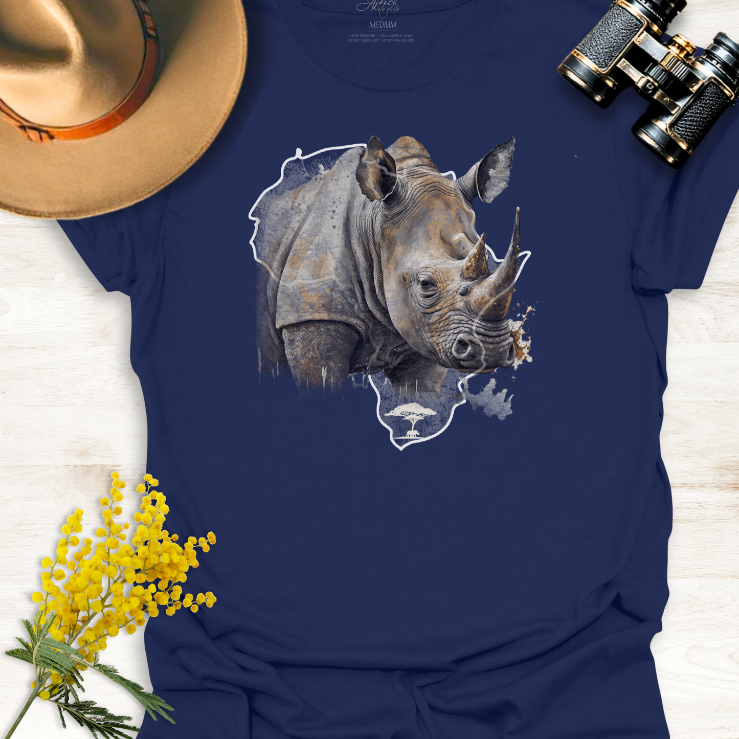 Africa Rhino - Adult T-Shirt