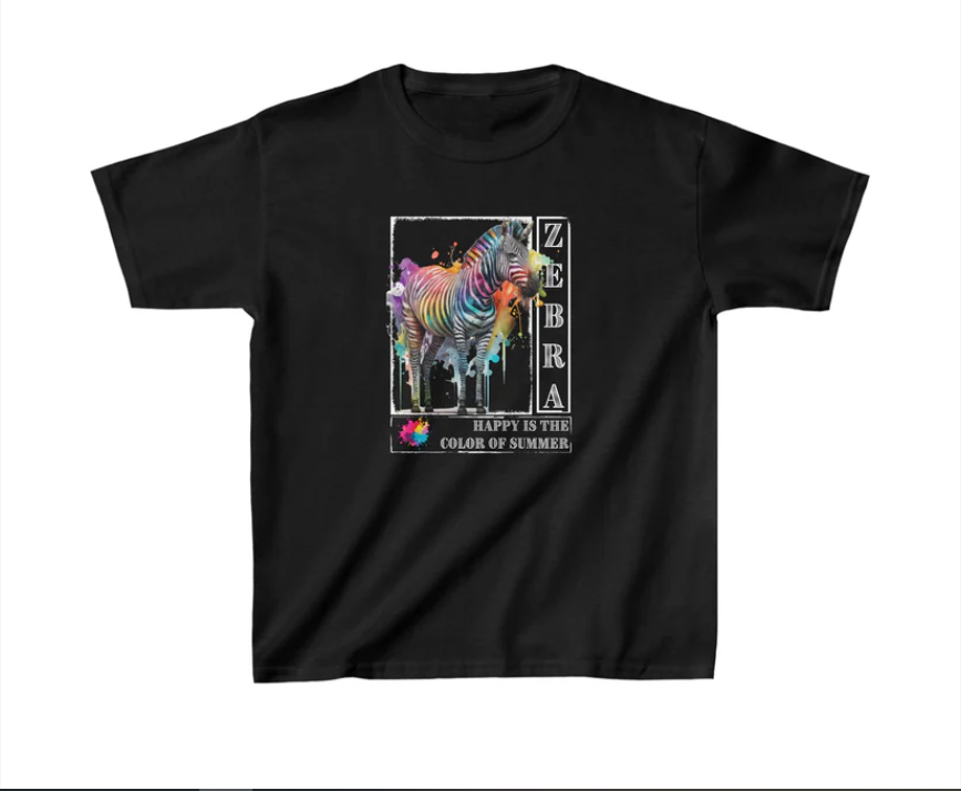 Mommy & Me Bundle - Color of Summer Matching Tees in Black