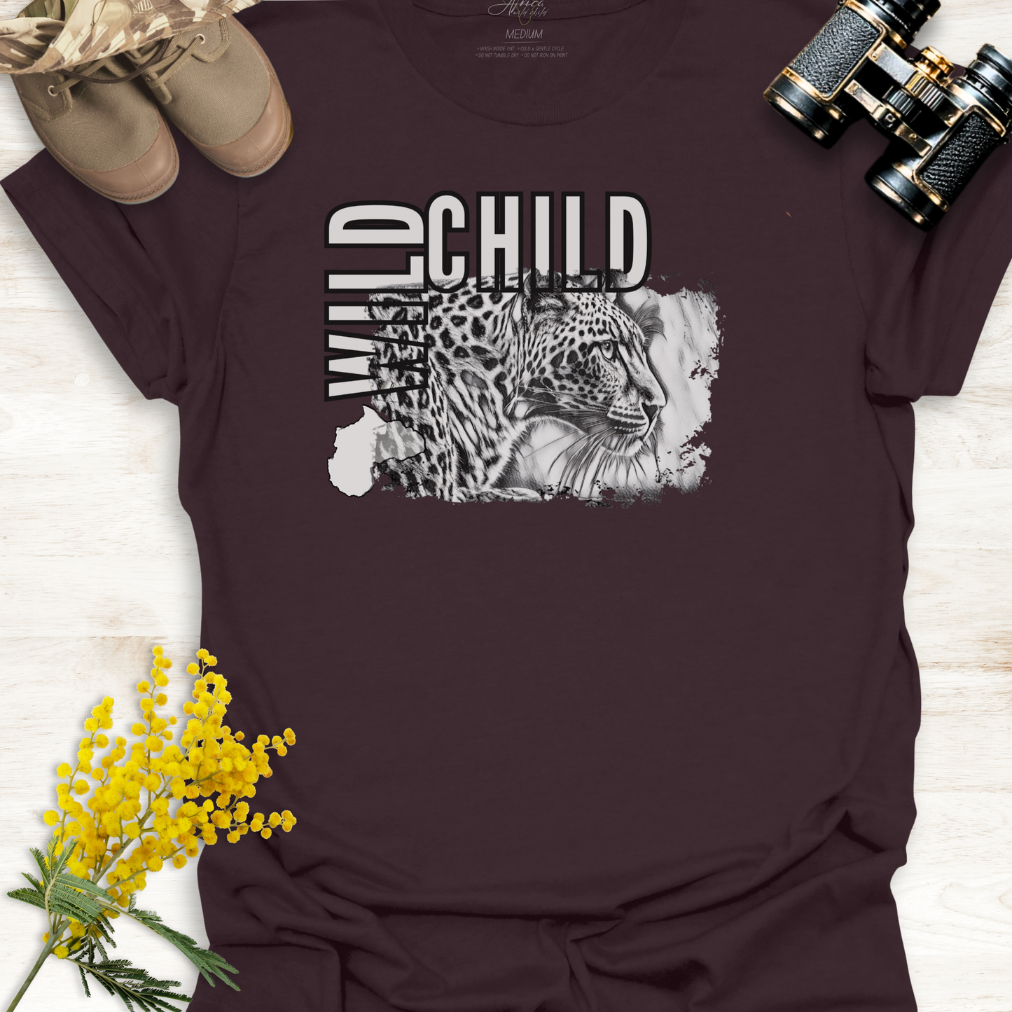 Leopard Wild Child - Adult T-Shirt