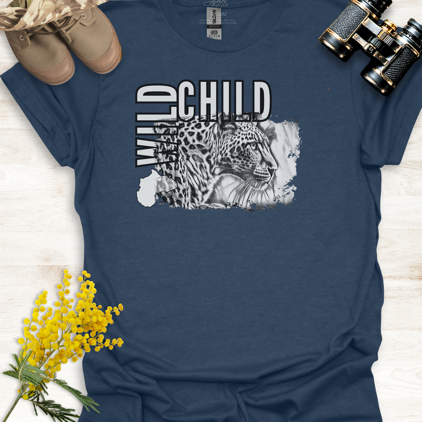 Leopard Wild Child - Adult T-Shirt