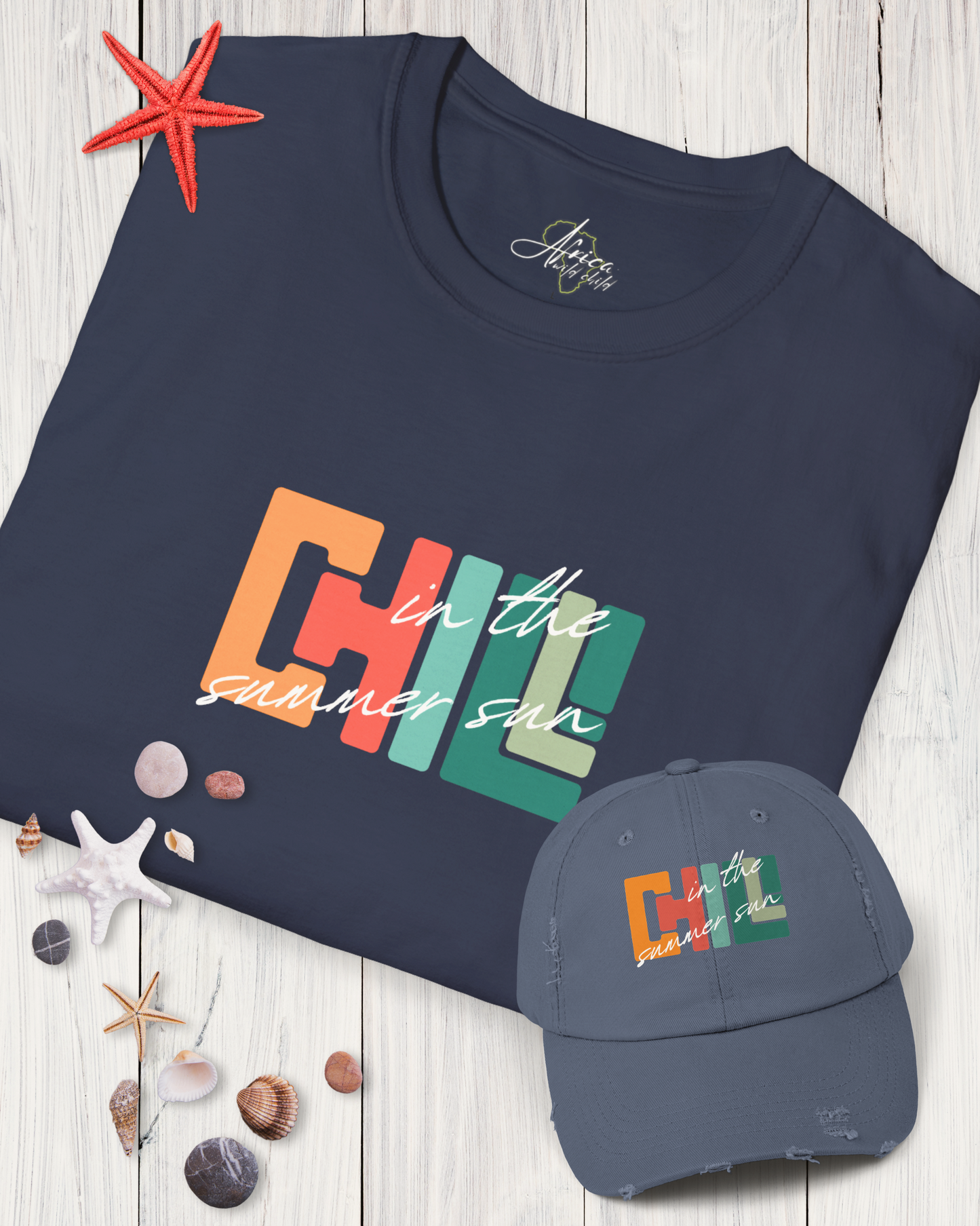 Chill in the Summer Sun Cap & T-Shirt