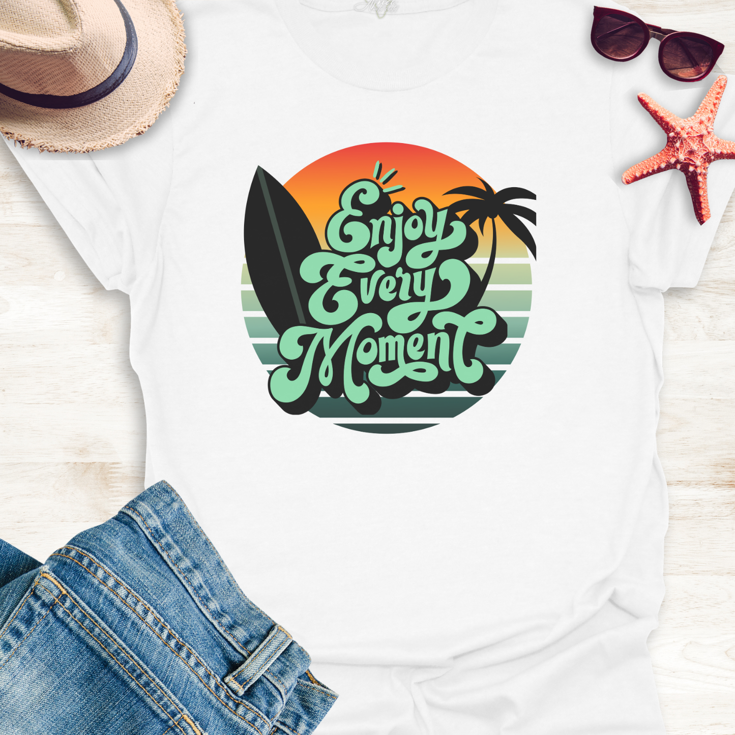 Surfing T-Shirt - Enjoy Every Moment