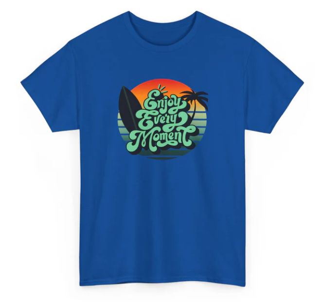 Daddy & Me Bundle - Enjoy Every Moment Matching Tees in Blue