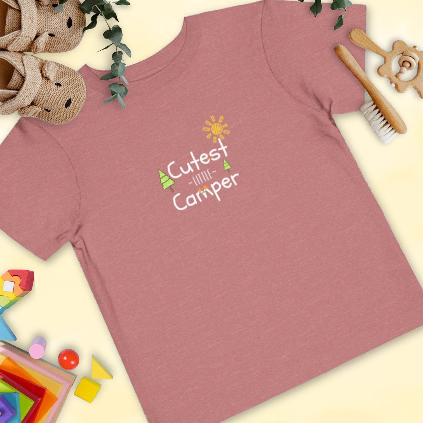 Cutest Little Camper Sunshine Trees - Toddler T-shirt