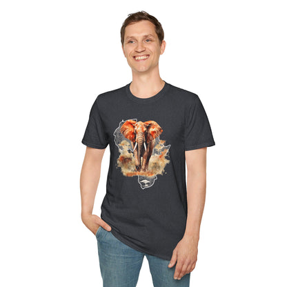 African Elephant - Adult Heavy Cotton T-shirt