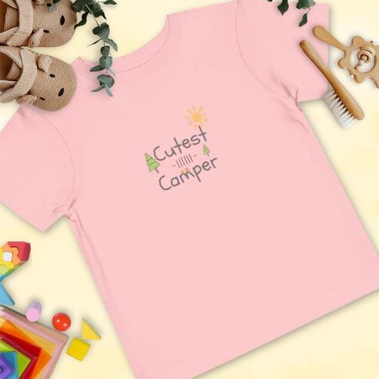 Cutest Little Camper Sunshine Trees - Toddler T-shirt