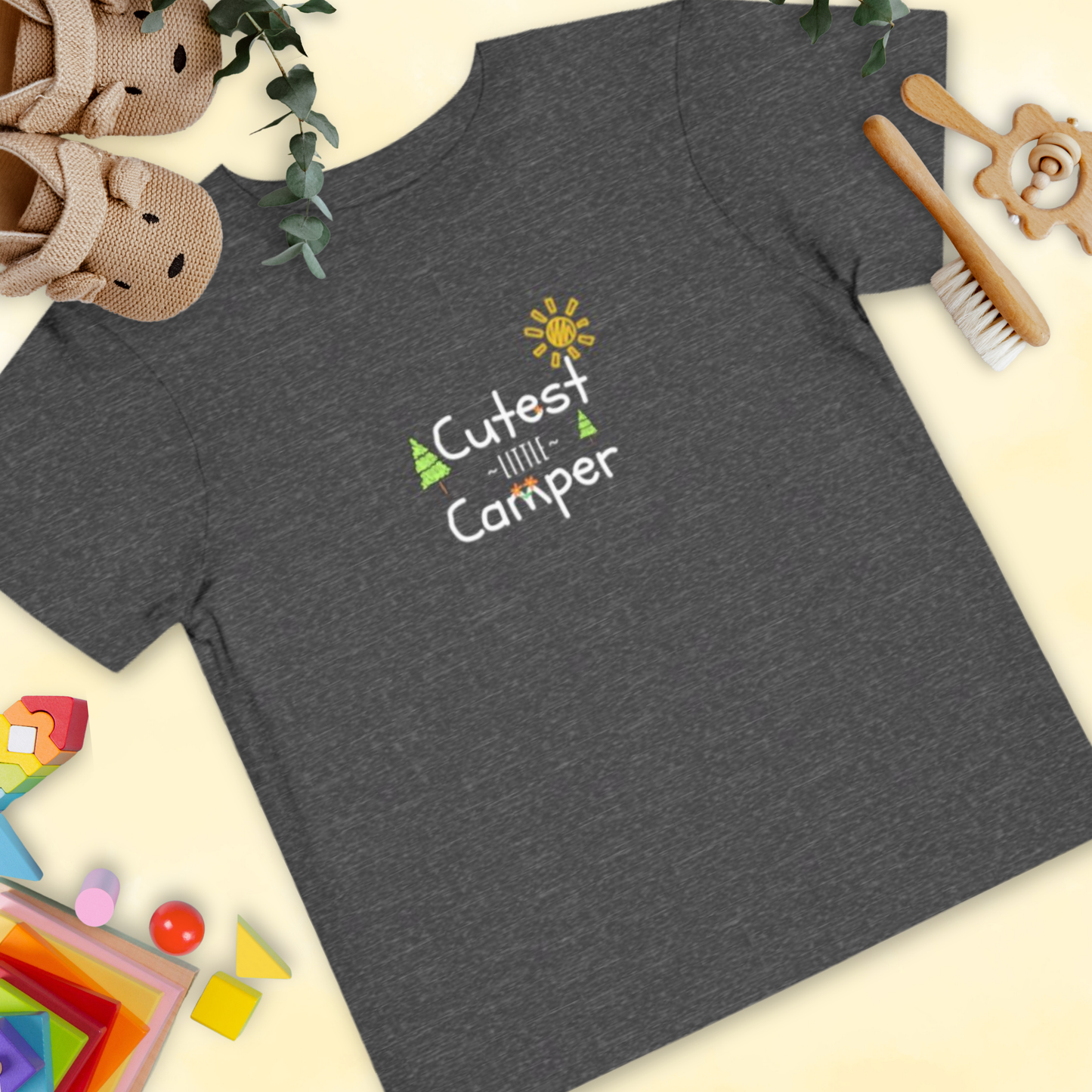 Cutest Little Camper Sunshine Trees - Toddler T-shirt