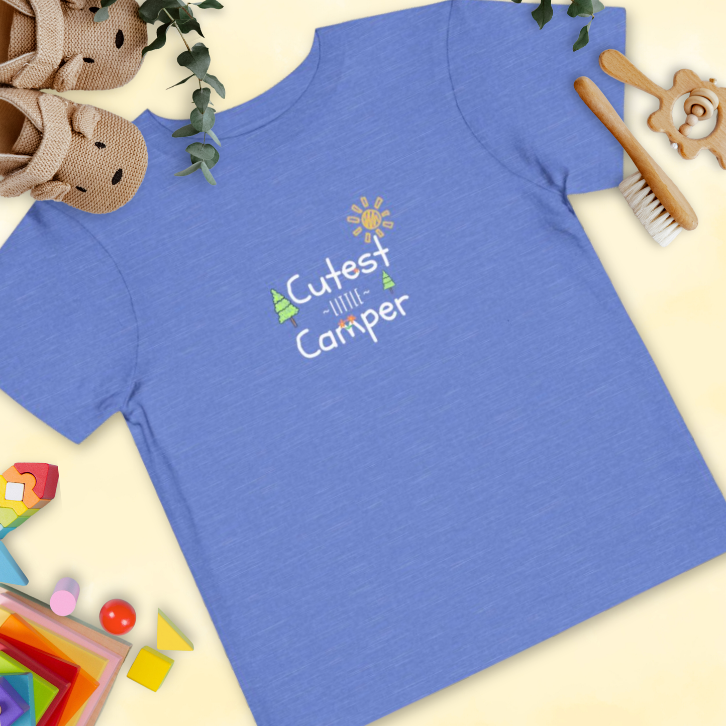 Cutest Little Camper Sunshine Trees - Toddler T-shirt