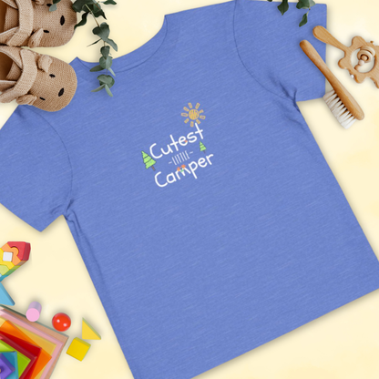 Cutest Little Camper Sunshine Trees - Toddler T-shirt