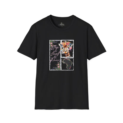 Smell the Flowers - Adult  Heavy Cotton Tee