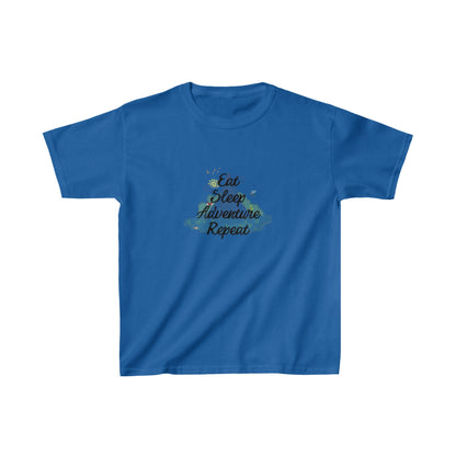 Eat Sleep Adventure Repeat - Kids Heavy Cotton Tee