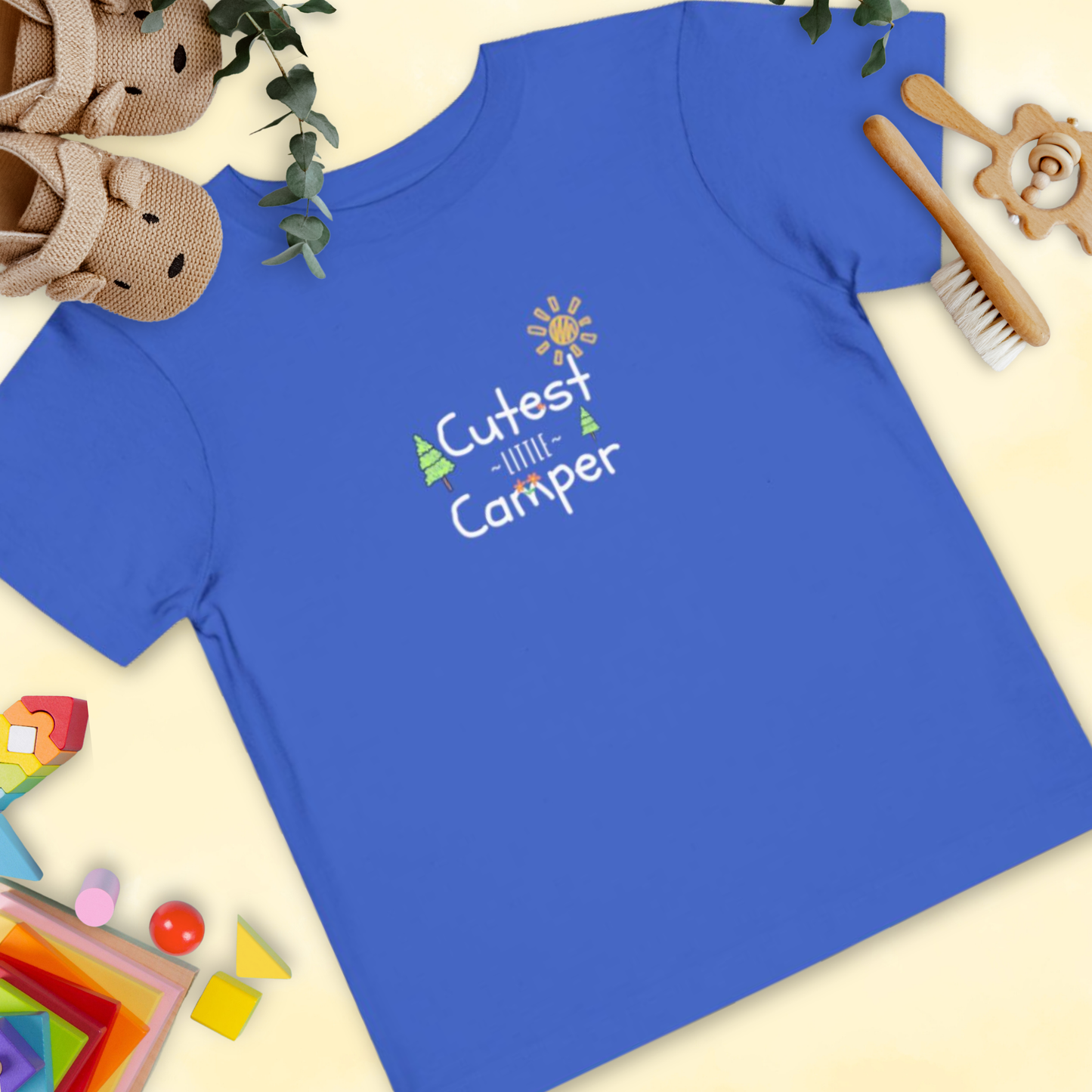 Cutest Little Camper Sunshine Trees - Toddler T-shirt