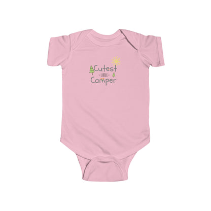 Cutest Little Camper Sunshine & Trees - Infant Fine Jersey Bodysuit