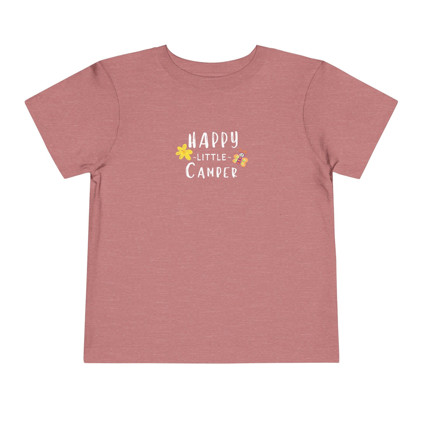 Happy Little Camper - Flower Butterfly - Toddler T-shirt