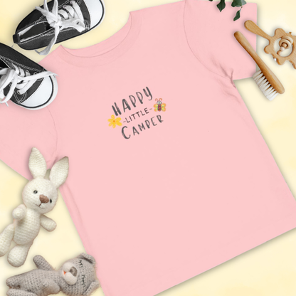 Happy Little Camper - Flower Butterfly - Toddler T-shirt